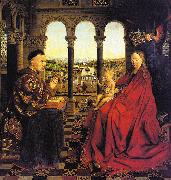 Jan Van Eyck The Virgin of Chancellor Rolin oil painting reproduction
